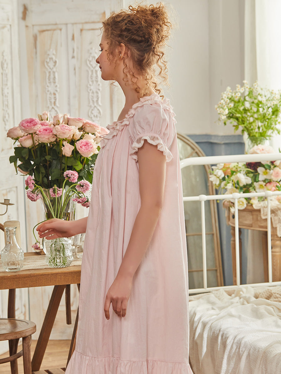 Cotton Princess Short Sleeve Nightdress