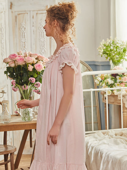 Cotton Princess Short Sleeve Nightdress