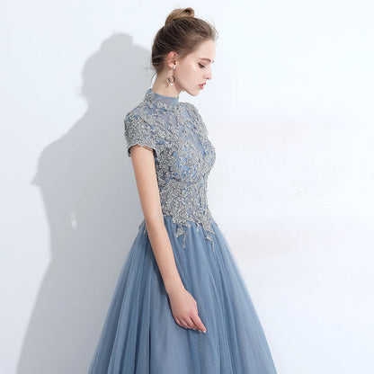 Lace Overlay Elegant Midi Dress