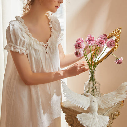 Cotton Princess Short Sleeve Nightdress