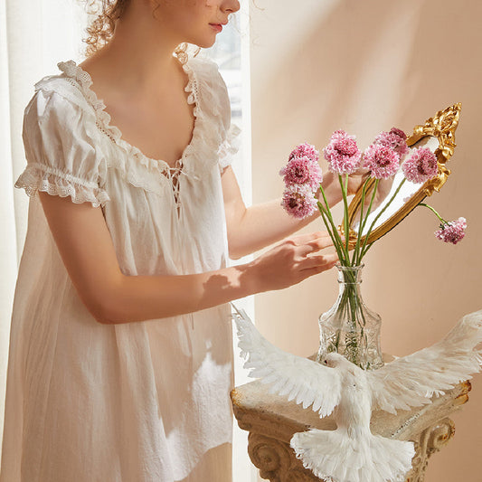 Cotton Princess Short Sleeve Nightdress