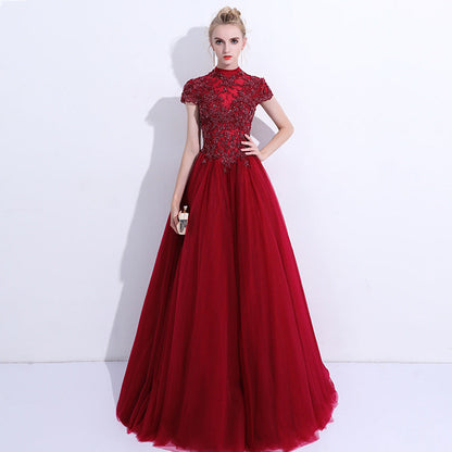 Lace Overlay Elegant Midi Dress