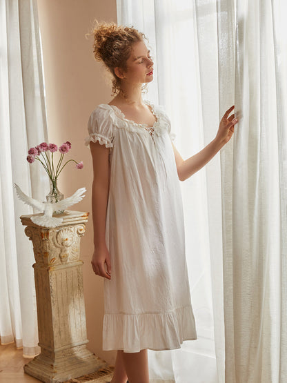 Cotton Princess Short Sleeve Nightdress