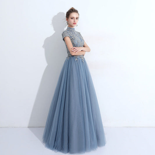 Lace Overlay Elegant Midi Dress