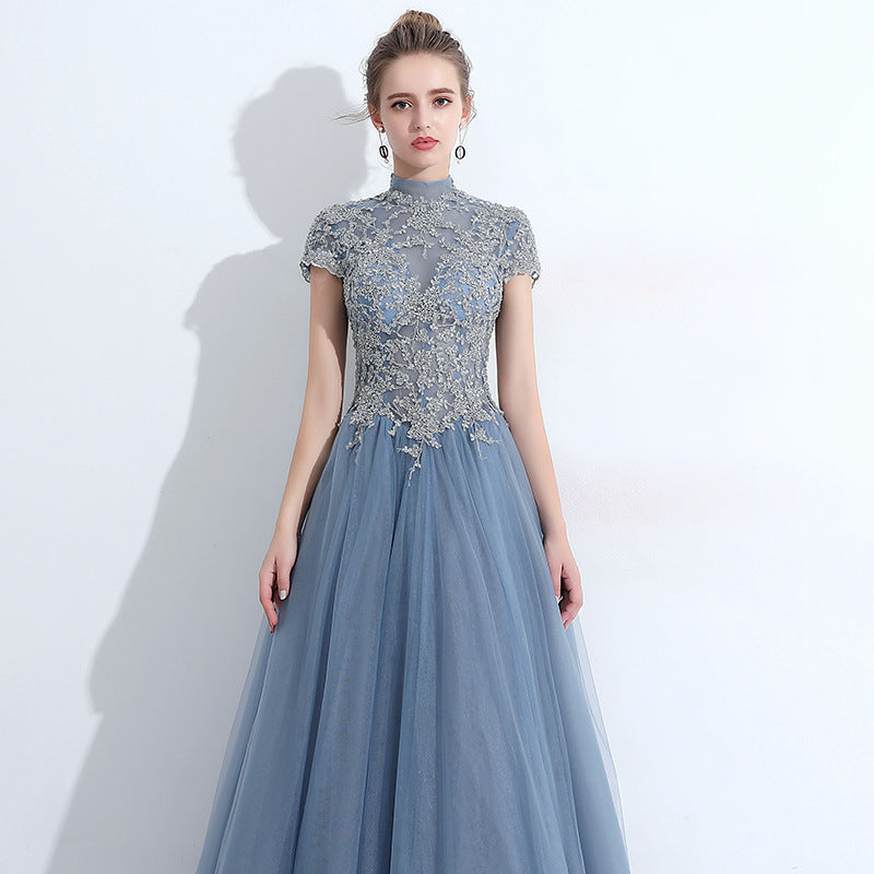 Lace Overlay Elegant Midi Dress