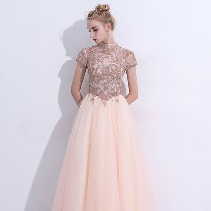 Lace Overlay Elegant Midi Dress