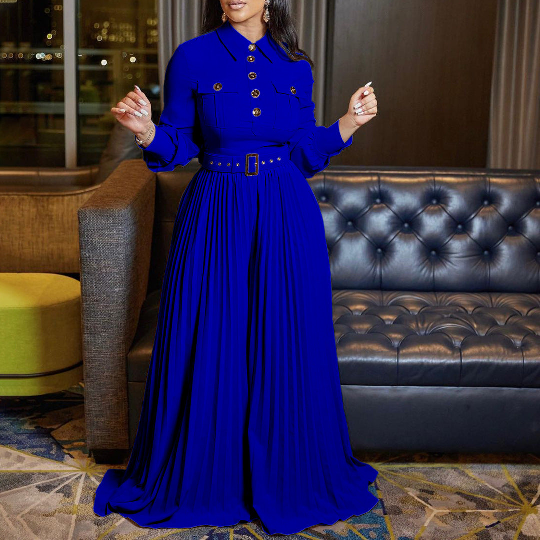 Long Sleeve Casual Utility Jumpsuit